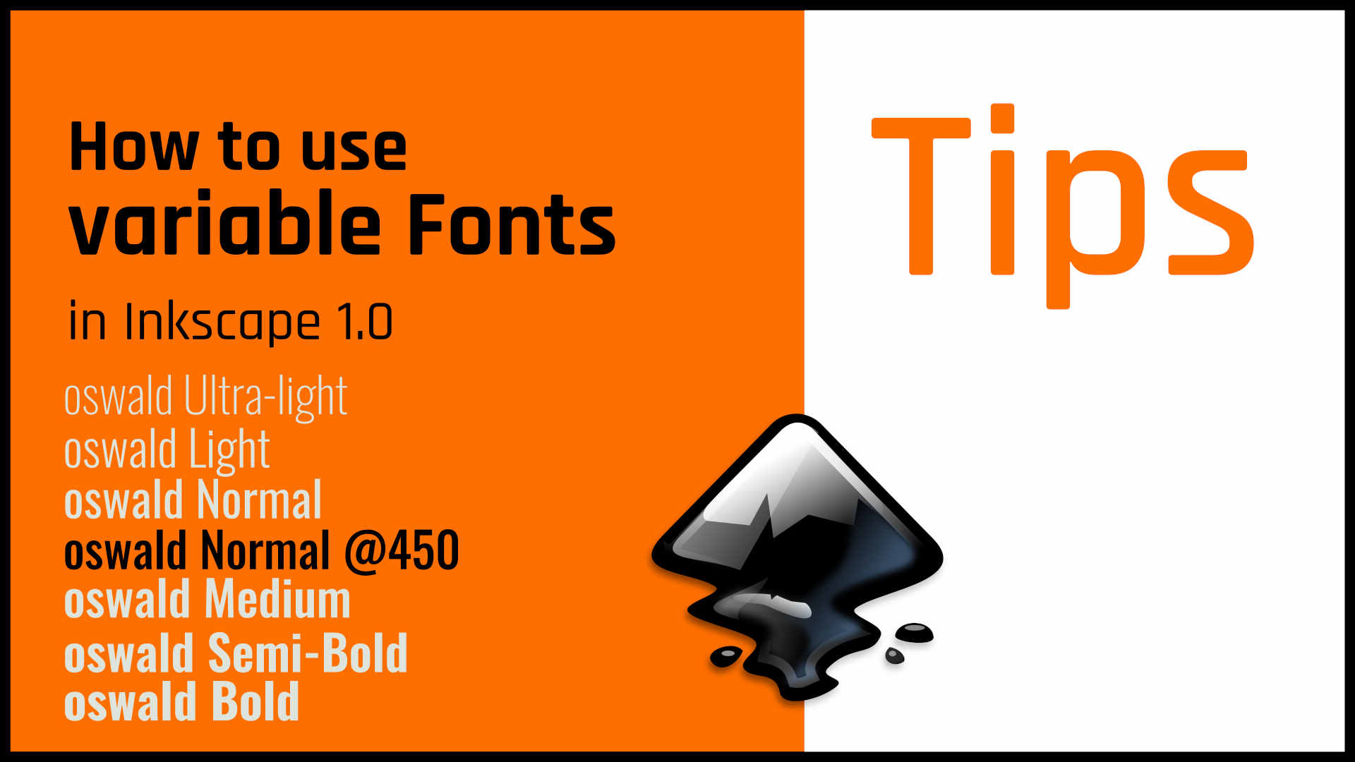 Lire How to use Variable Fonts in Inkscape 1.0 in few steps